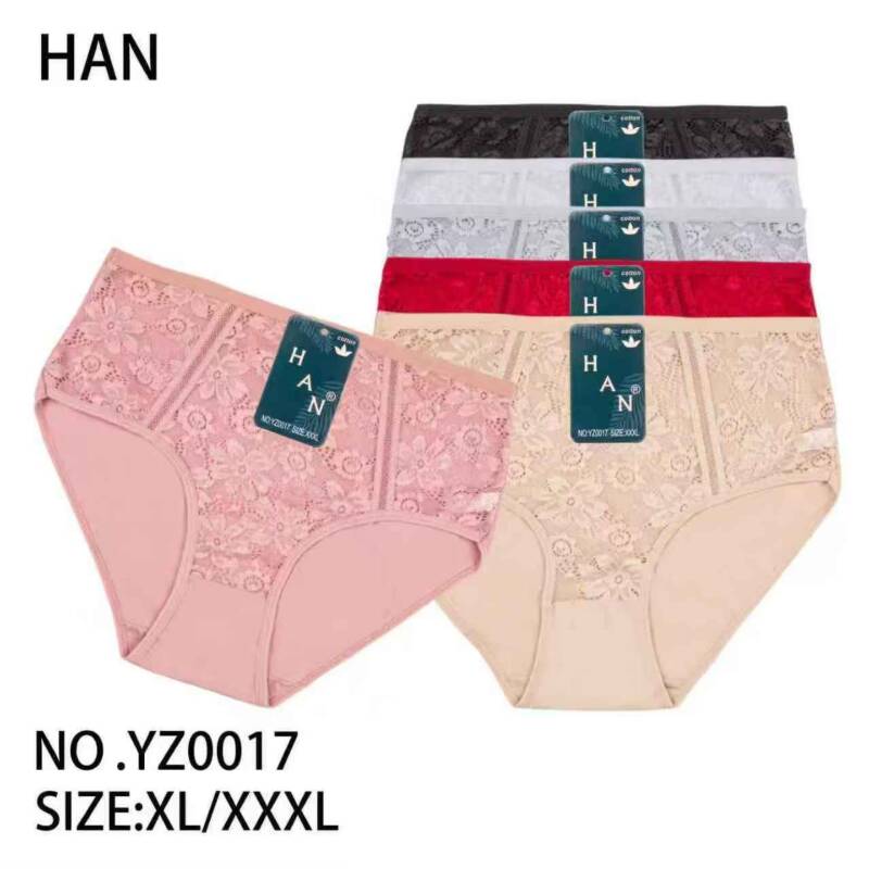 Majtki damskie Roz XL-3XL, Mix kolor Paczka 24 szt